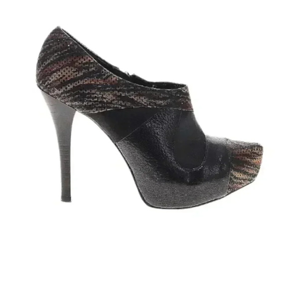 Carlos by Carlos Santana Chula Animal Print Platform Heels Booties - Picture 1 of 11